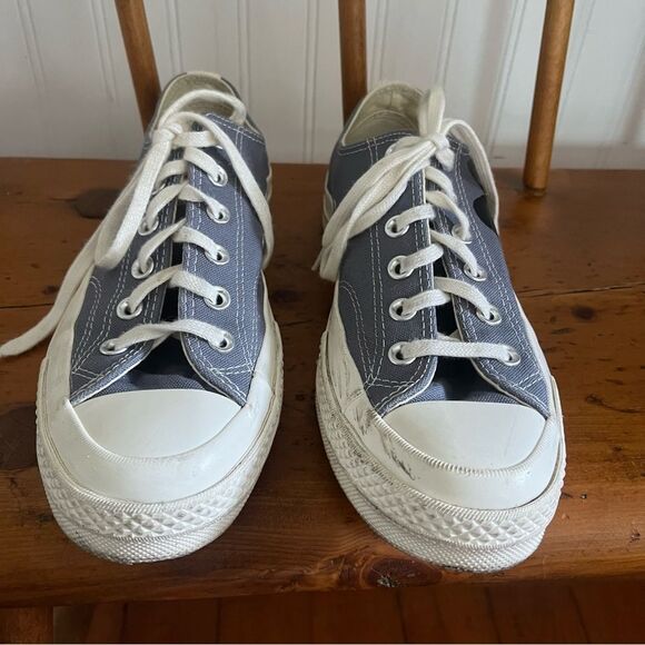 COMME DES GARÇONS PLAY CONVERSE CHUCK TAYLOR LOW GREY 9 - Picture 4 of 12